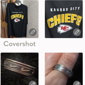SWOOSH 925 Spinner Ring 12+Kansas🏹Chiefs 4X tee